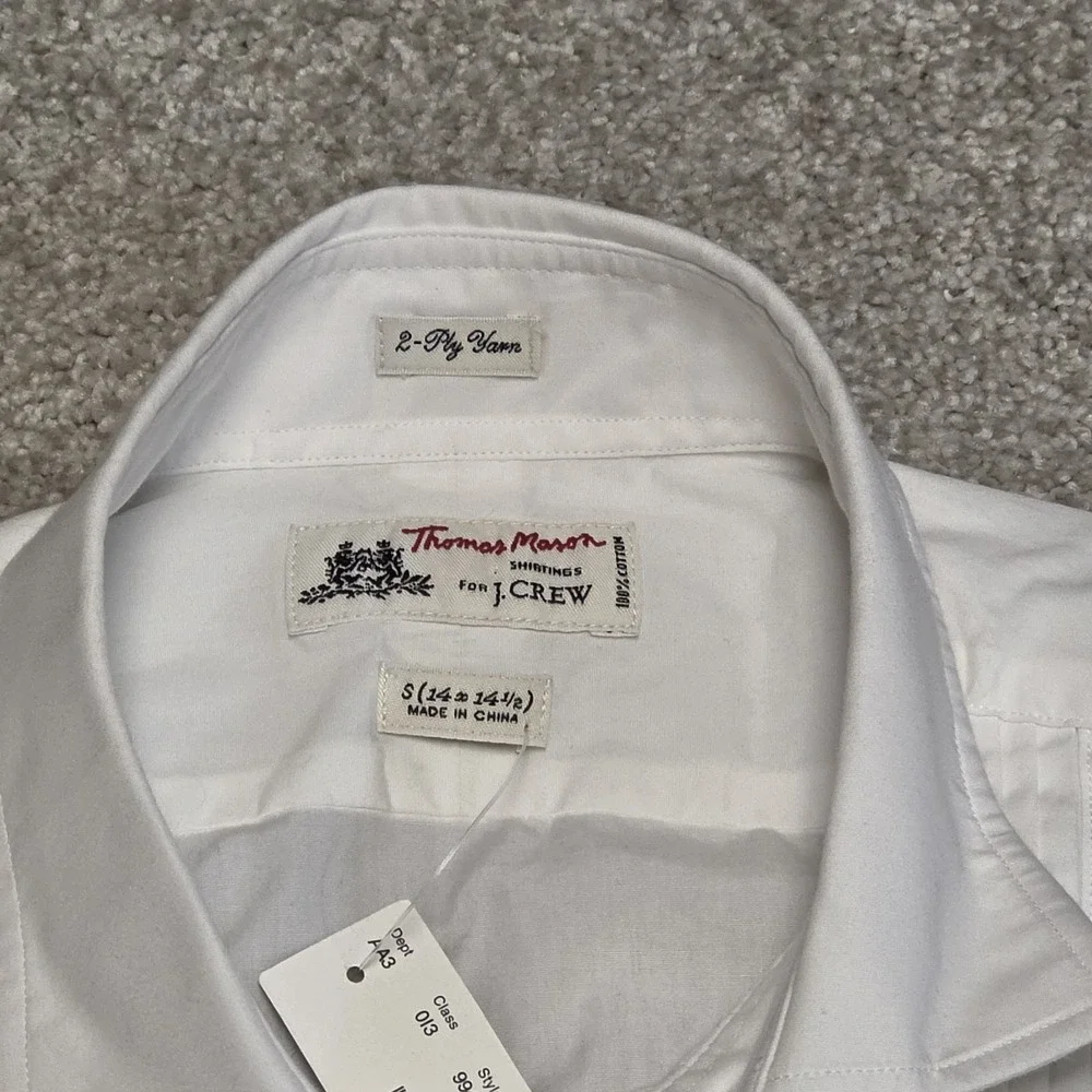 J. Crew Ludlow Pleated Bib Tuxedo Shirt Mens S Formal Event White Thomas Mason